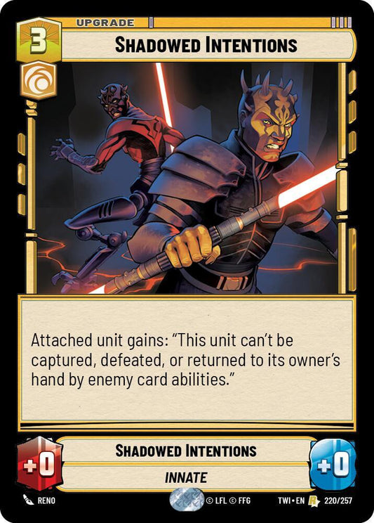 Shadowed Intentions 220/257 Rare Foil Twilight of the Republic NM/M