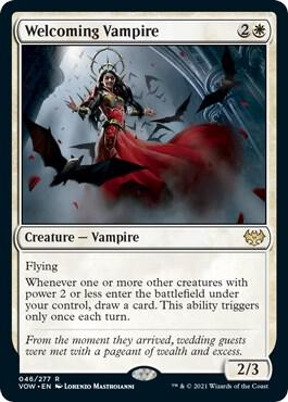 Welcoming Vampire 46 Rare Foil Innistrad: Crimson Vow MP