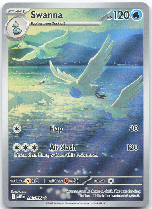 Swanna - Illustration Rare SV: White Flare 110/086 NM