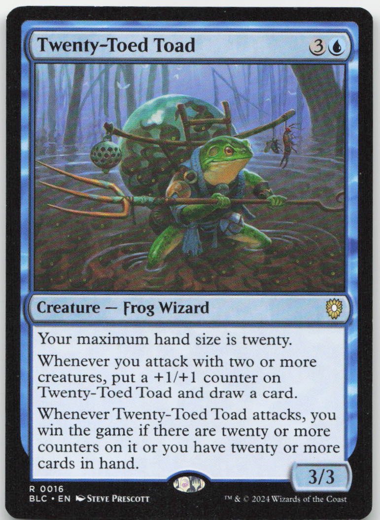 Twenty-Toed Toad R Commander: Bloomburrow 16 NM