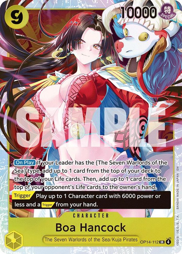 Boa Hancock OP14-112 Super Rare The Azure Sea's Seven NM/M