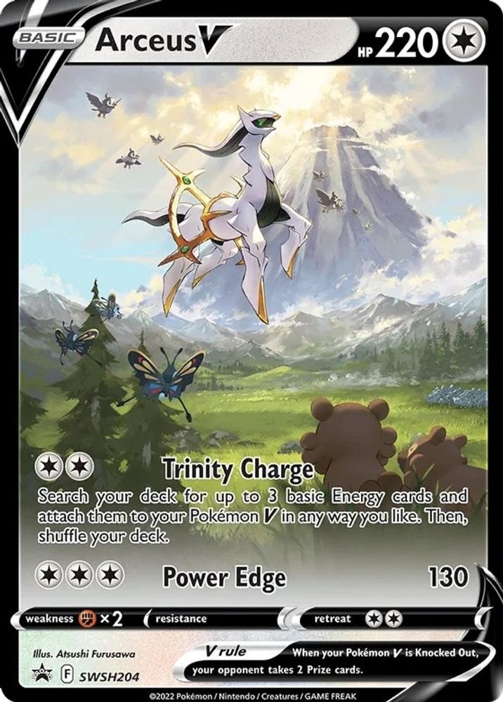Arceus V SWSH204 Promo Sword & Shield Promo Holo NM/M