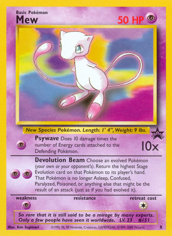 Mew 8 Promo Wizards Black Star Promos NM/M