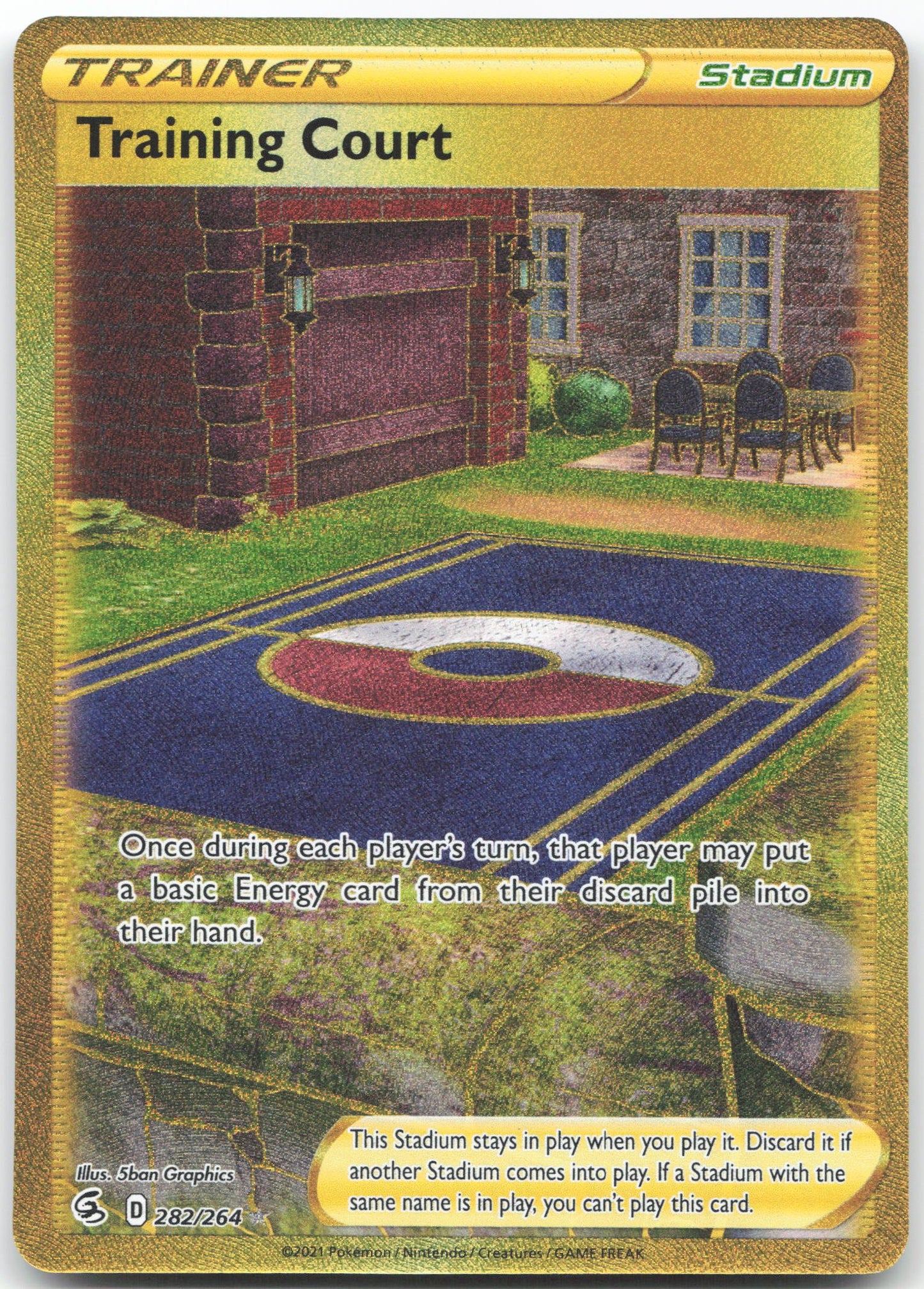 Training Court (Secret) Secret Rare SWSH08: Fusion Strike 282/264 NM