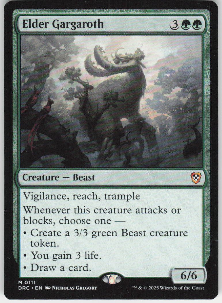 Elder Gargaroth M Commander: Aetherdrift 111 NM