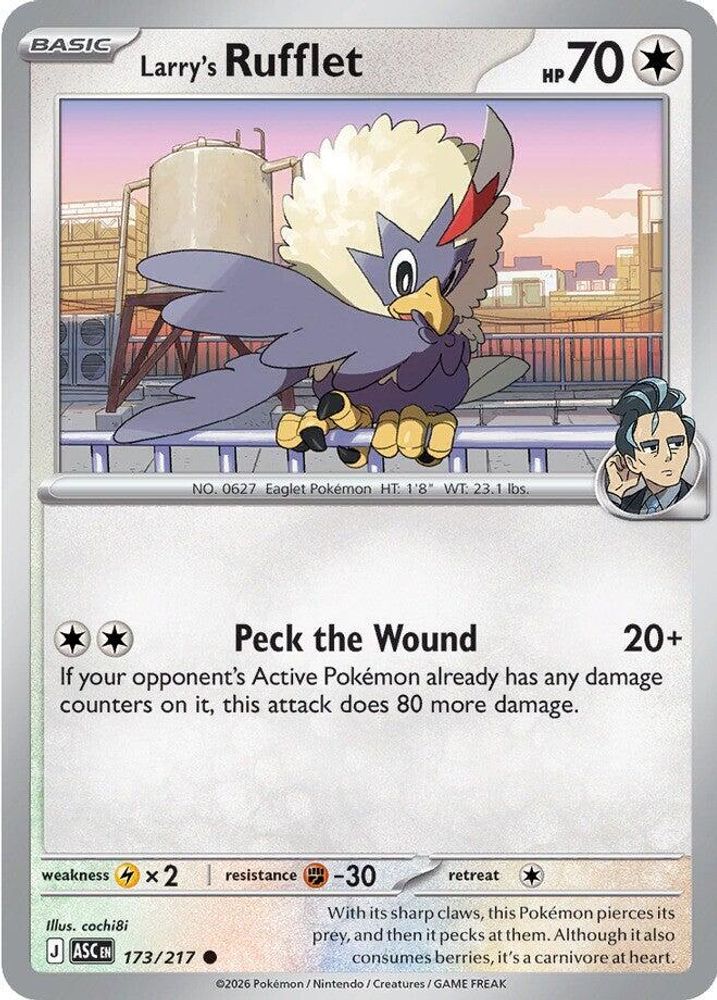 Larry's Rufflet 173/217 Common Ascended Heroes NM/M