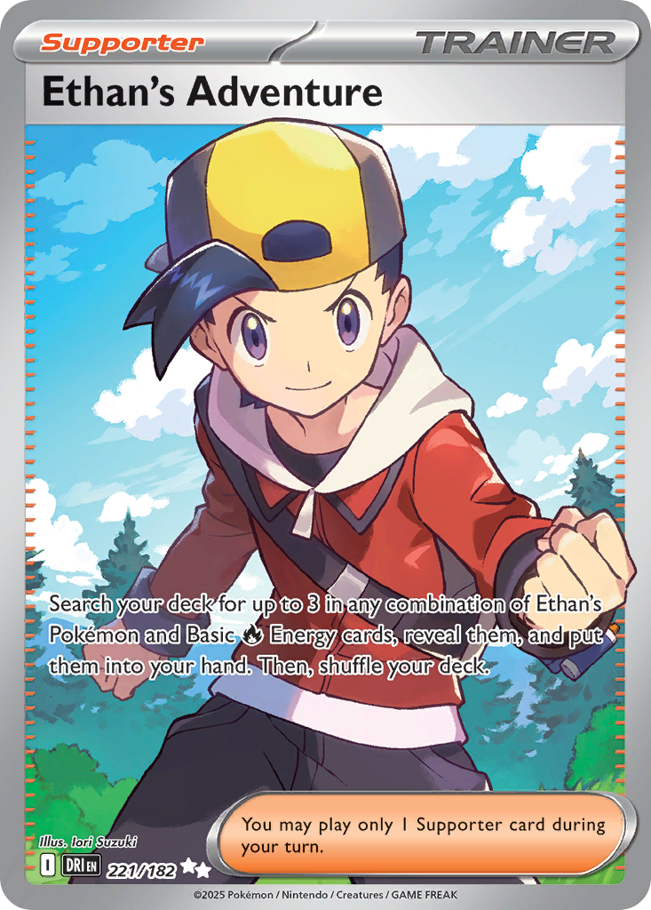 Ethan's Adventure 221/182 Ultra Rare Destined Rivals NM/M