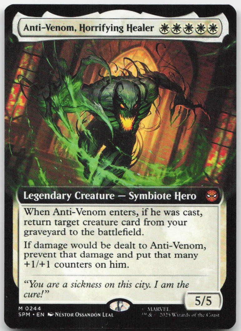 Anti-Venom, Horrifying Healer (Extended Art) M Marvel's Spider-Man 244 NM