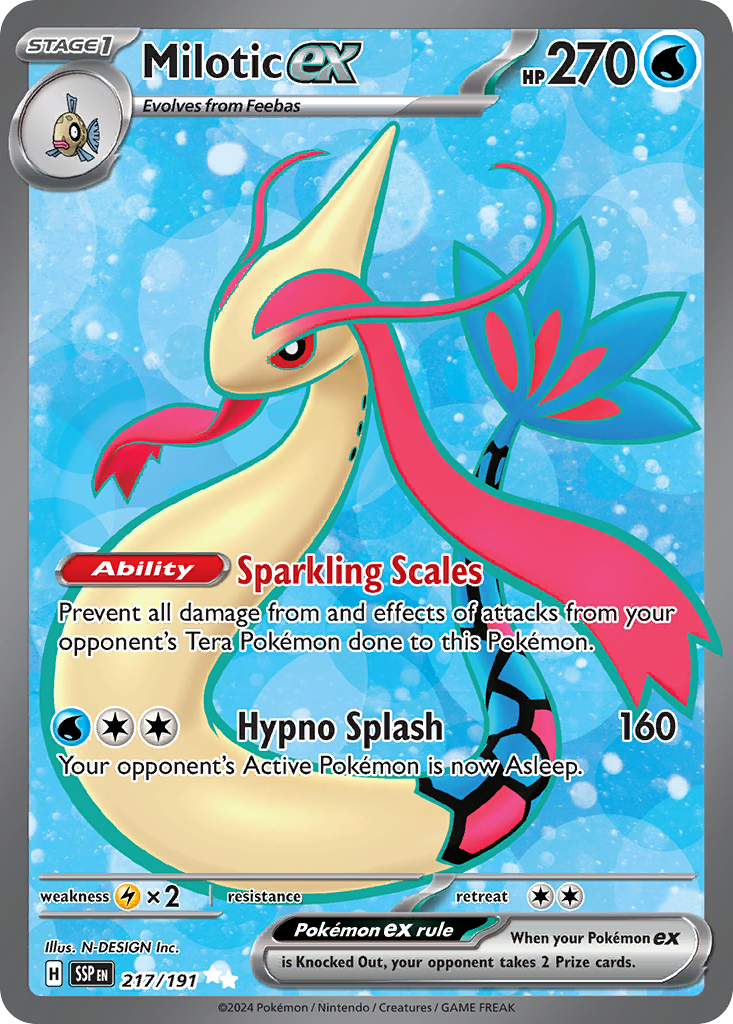 Milotic ex 217/191 Ultra Rare Surging Sparks NM/M