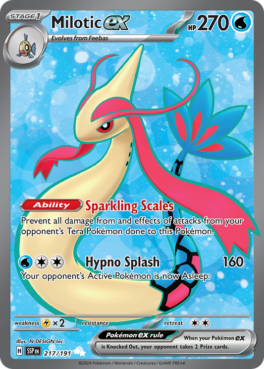 Milotic ex 217/191 Ultra Rare Surging Sparks NM/M