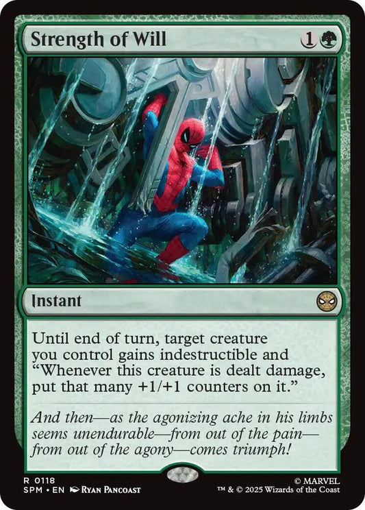 Strength of Will 118 Foil Rare Marvel's Spider-Man NM/M