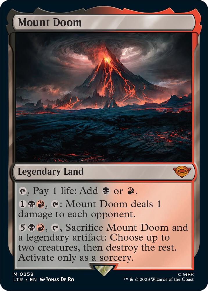 Mount Doom 258 Universes Beyond: The Lord of the Rings: Tales of Middle-earth NM/M