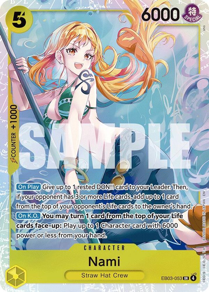 Nami (053) EB03-053 Super Rare Extra Booster: One Piece Heroines Edition NM/M