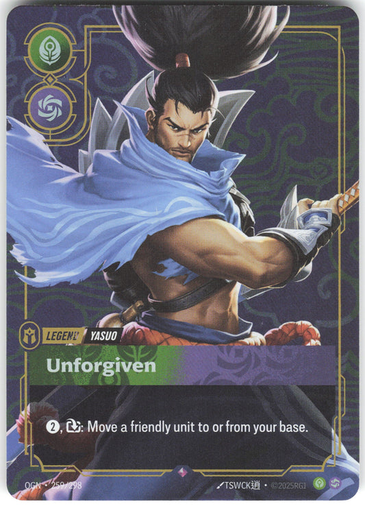 Yasuo - Unforgiven Rare Origins 259/298 NM