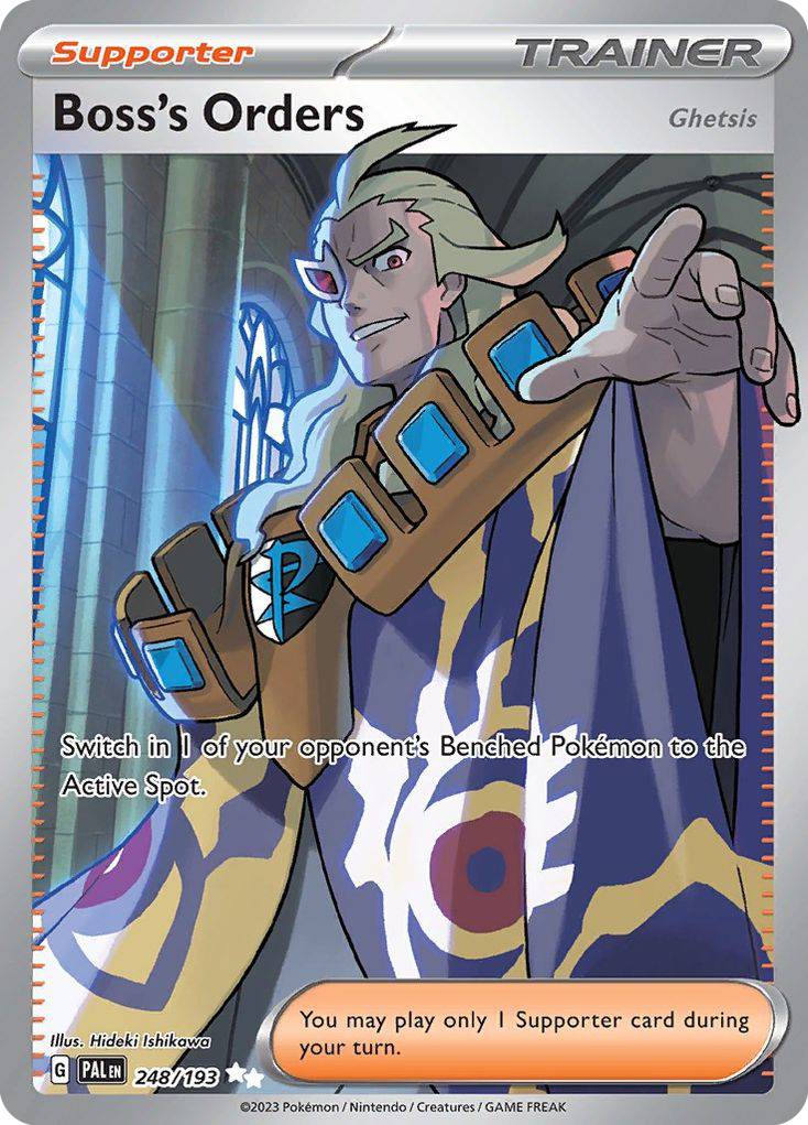 Boss's Orders (Ghetsis) 248/193 Ultra Rare Paldea Evolved NM/M