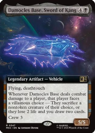 Damocles Base, Sword of Kang (Extended Art) 347 Commander: Marvel Super Heroes NM/M