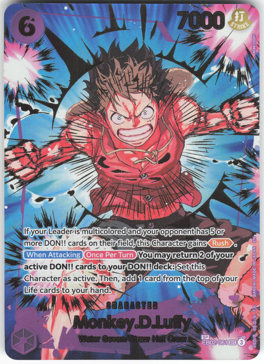 Monkey.D.Luffy - (SP) SEC Premium Booster -The Best- Vol. 2 EB02-061 NM
