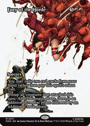 Fury of the Horde (Borderless) 71 Mythic Marvel Universe Eternal-Legal NM/M