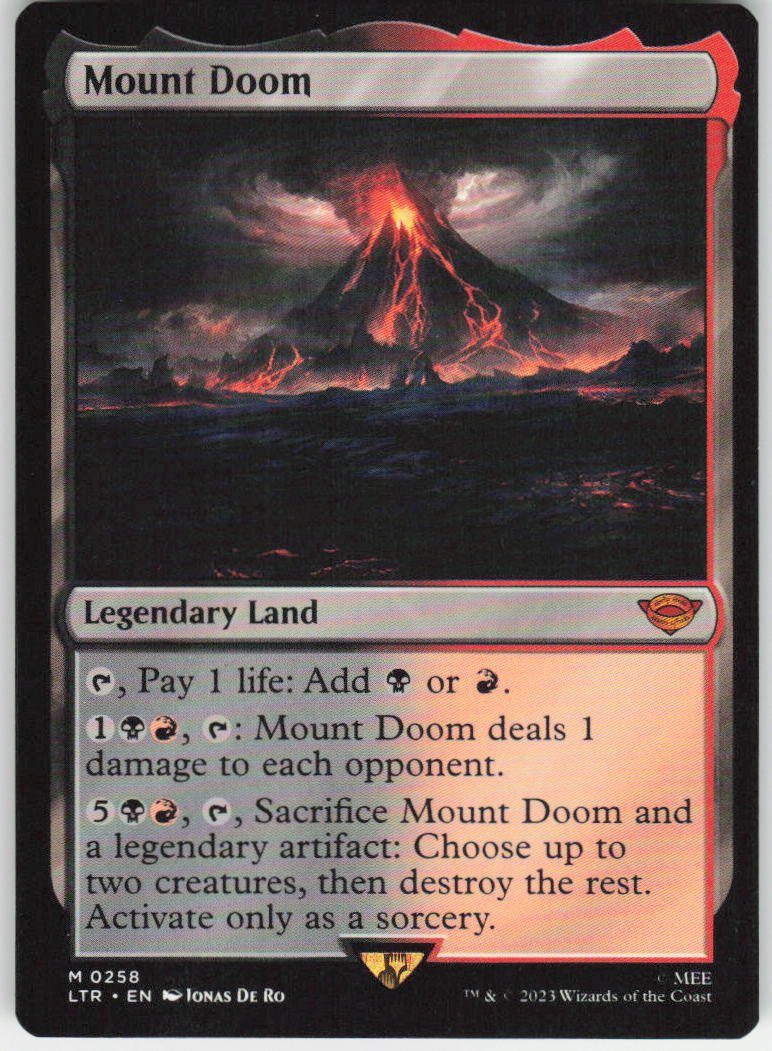 Mount Doom M Universes Beyond: The Lord of the Rings: Tales of Middle-earth 258 NM