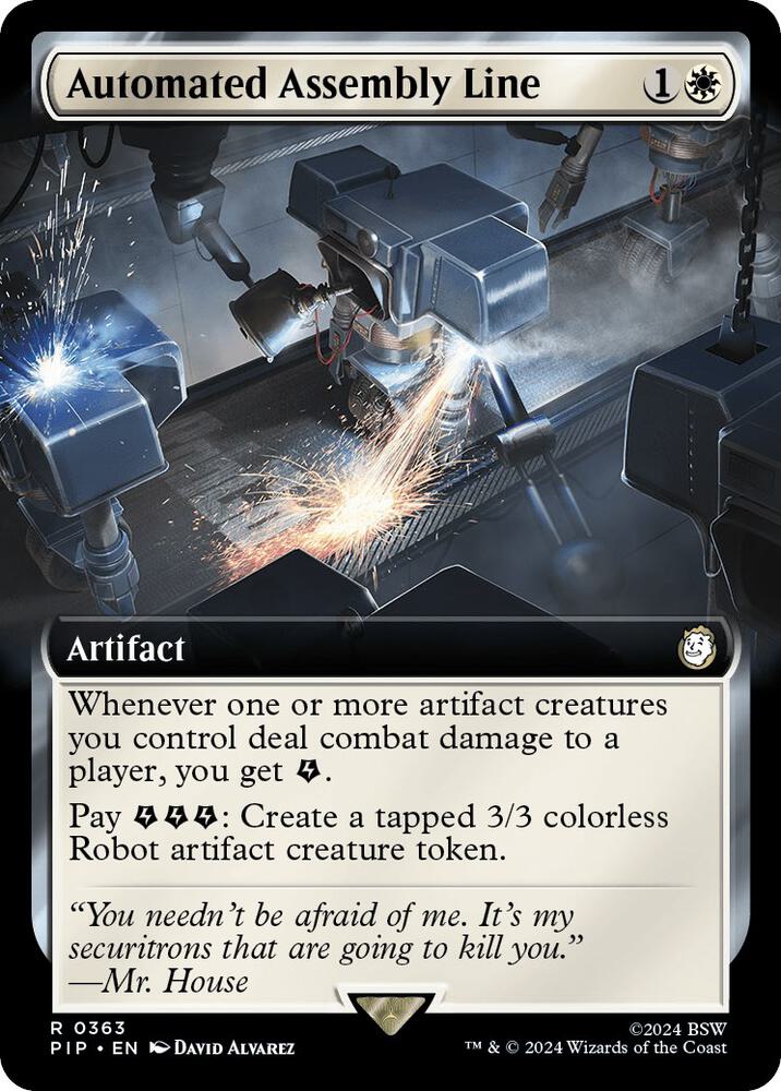 Automated Assembly Line (Extended Art) 363 Foil Universes Beyond: Fallout NM/M