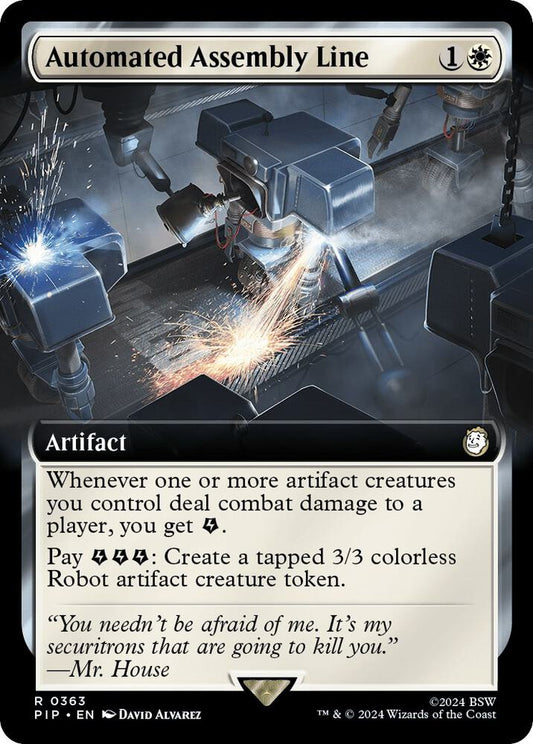 Automated Assembly Line (Extended Art) 363 Foil Universes Beyond: Fallout NM/M