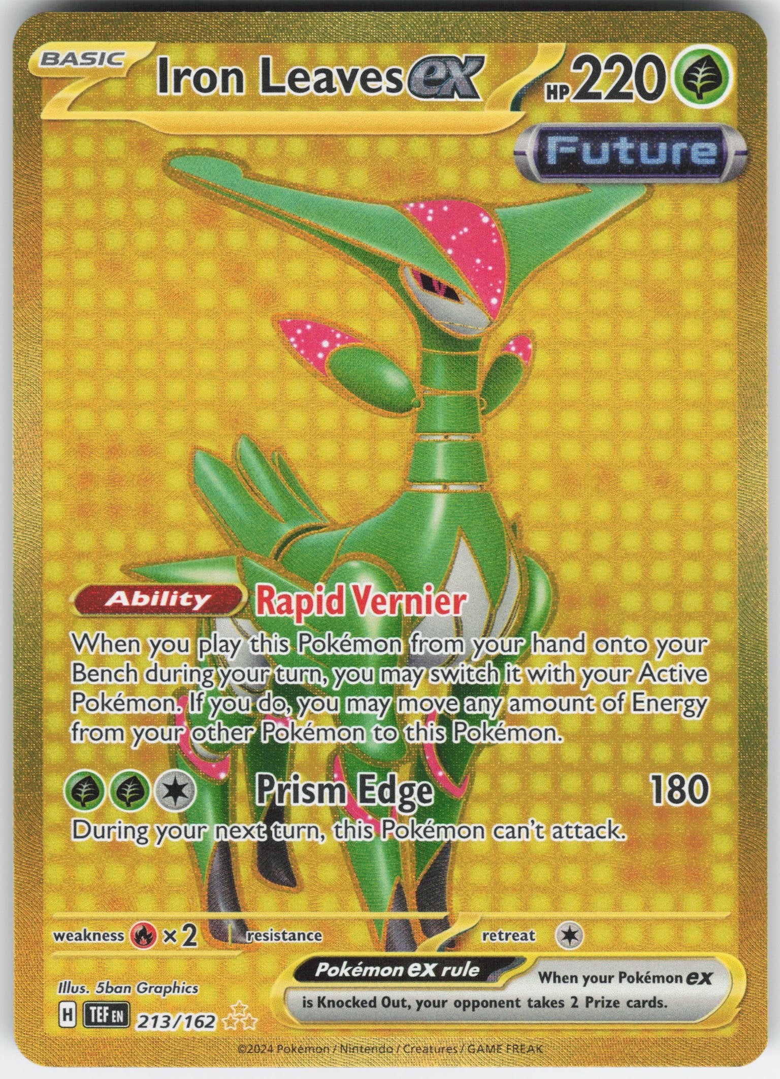 Iron Leaves ex Hyper Rare SV05: Temporal Forces 213/162 NM