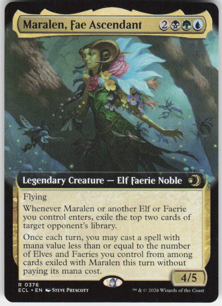 Maralen, Fae Ascendant (Extended Art) R Lorwyn Eclipsed 376 NM