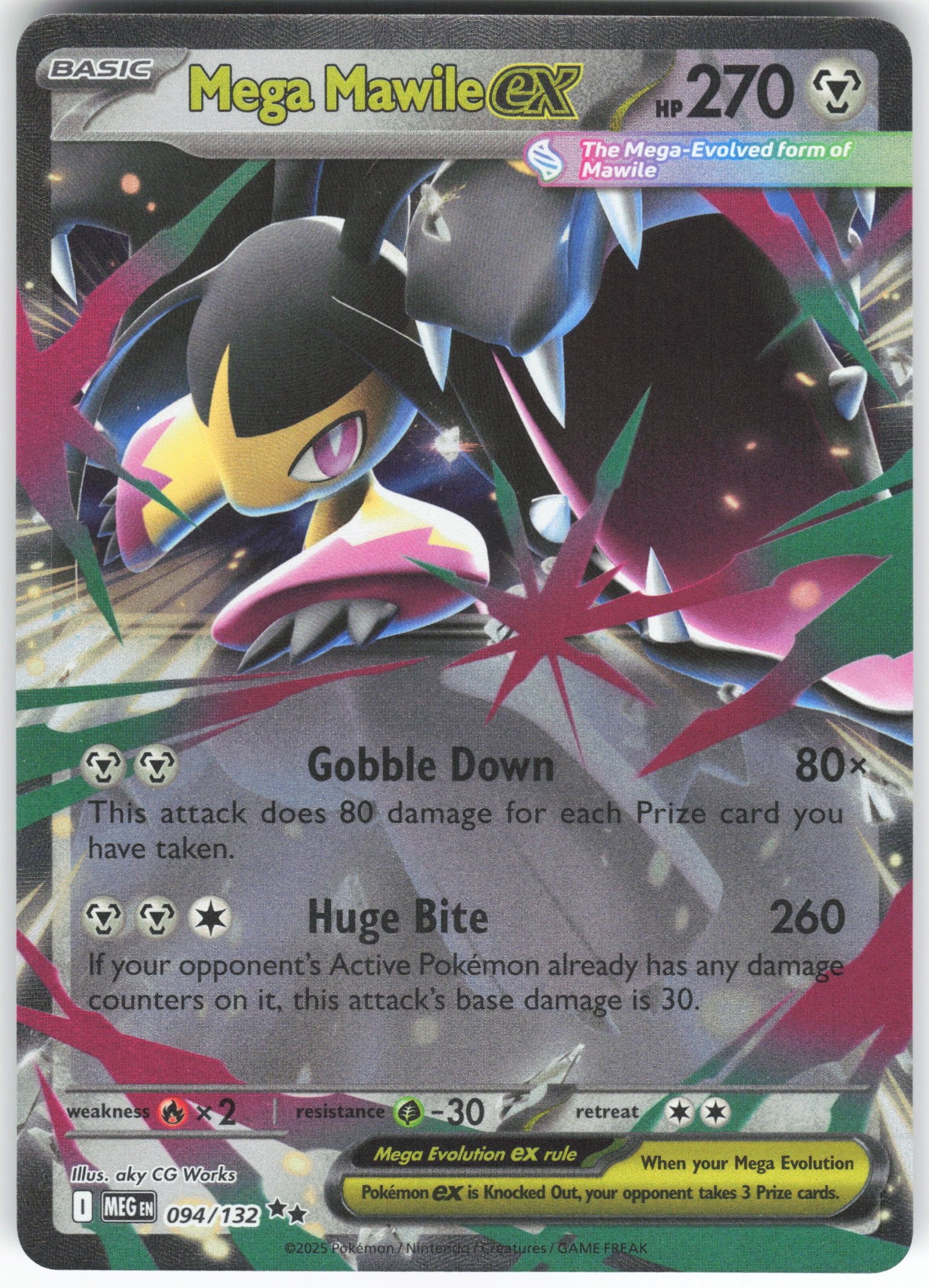 Mega Mawile ex - Double Rare ME01: Mega Evolution 094/132 NM