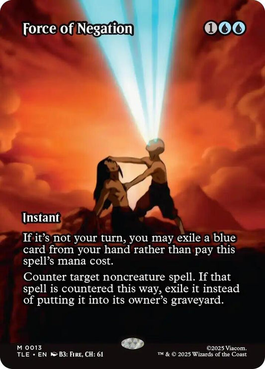 Force of Negation (Borderless) 13 Avatar: The Last Airbender: Eternal-Legal NM/M