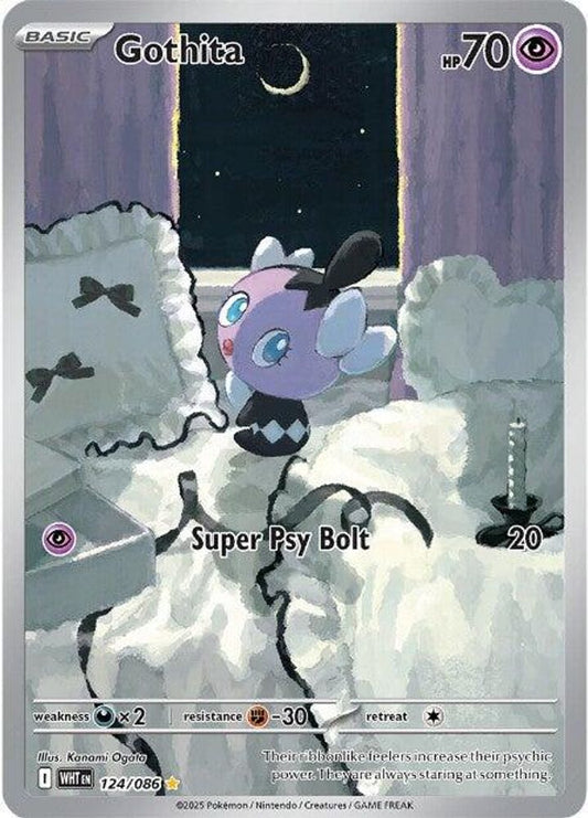 Gothita 124/086 Illustration Rare White Flare NM/M