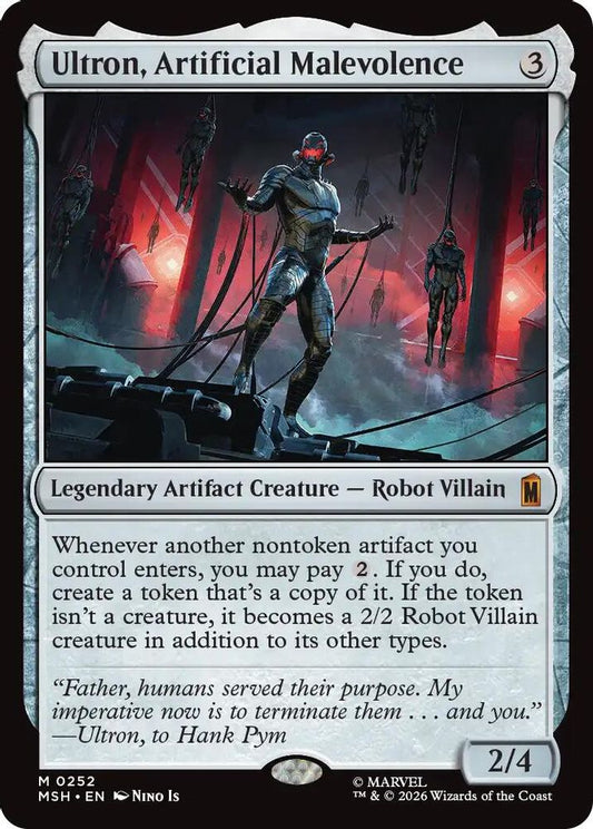 Ultron, Artificial Malevolence 252 Mythic Foil Marvel Super Heroes NM/M