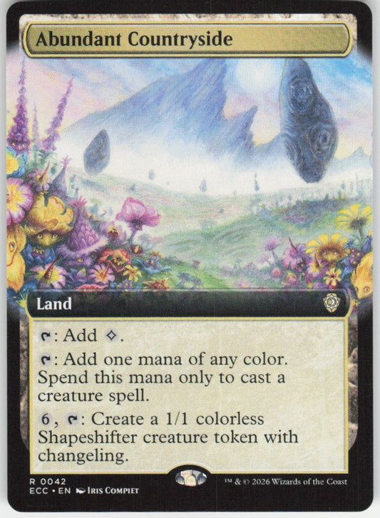Abundant Countryside (Extended Art) R Commander: Lorwyn Eclipsed 42 NM