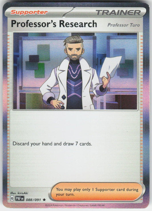 Professor's Research - Rare SV: Paldean Fates 088/091 NM Holo