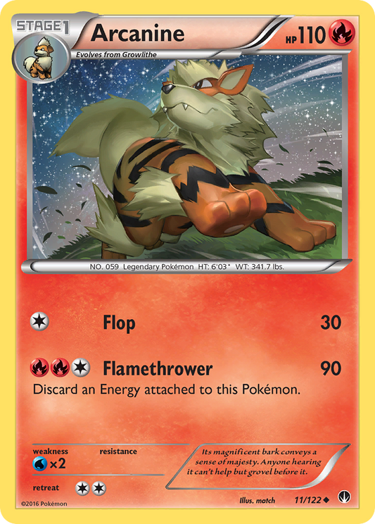 Arcanine 11/122 Uncommon BREAKpoint LP