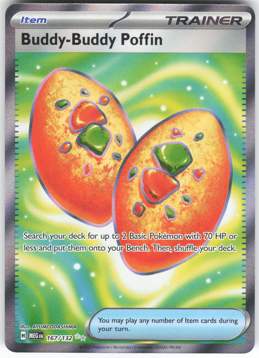 Buddy-Buddy Poffin Ultra Rare ME01: Mega Evolution 167/132 NM