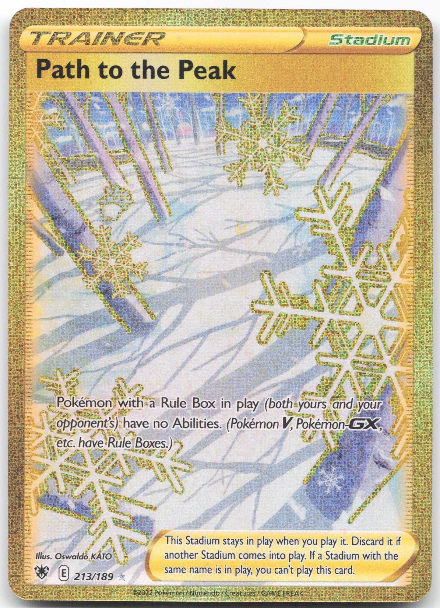 Path to the Peak (Secret) Secret Rare SWSH10: Astral Radiance 213/189 NM