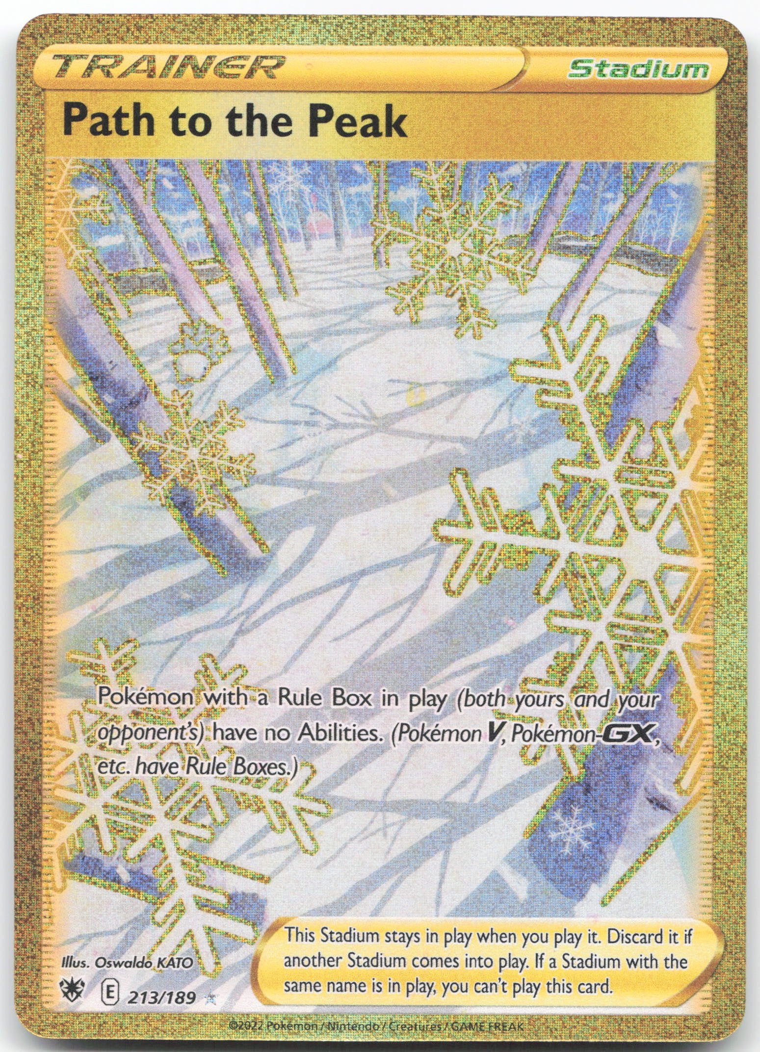 Path to the Peak (Secret) Secret Rare SWSH10: Astral Radiance 213/189 NM