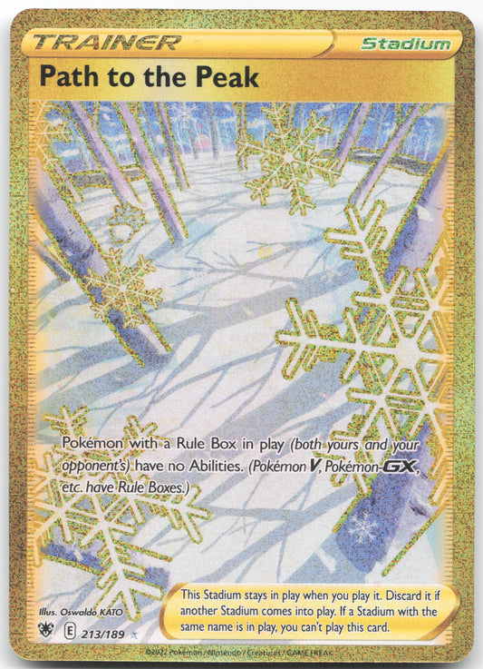 Path to the Peak (Secret) Secret Rare SWSH10: Astral Radiance 213/189 NM