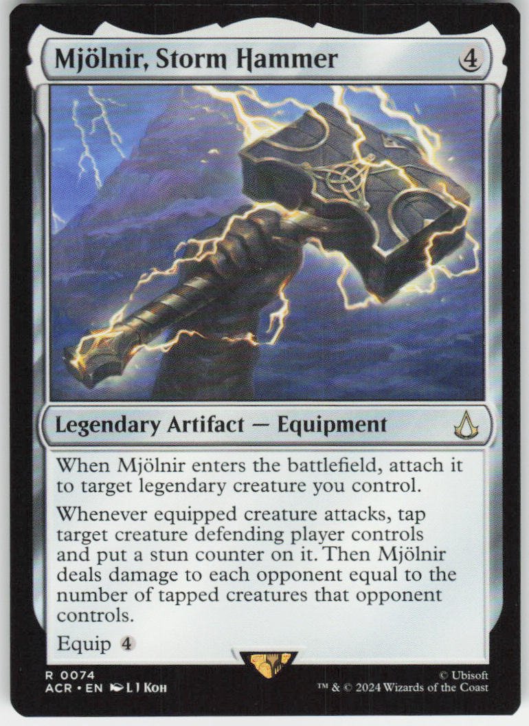 Mjolnir, Storm Hammer R Universes Beyond: Assassin's Creed 74 NM