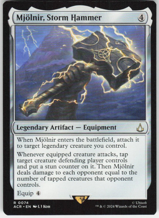 Mjolnir, Storm Hammer R Universes Beyond: Assassin's Creed 74 NM
