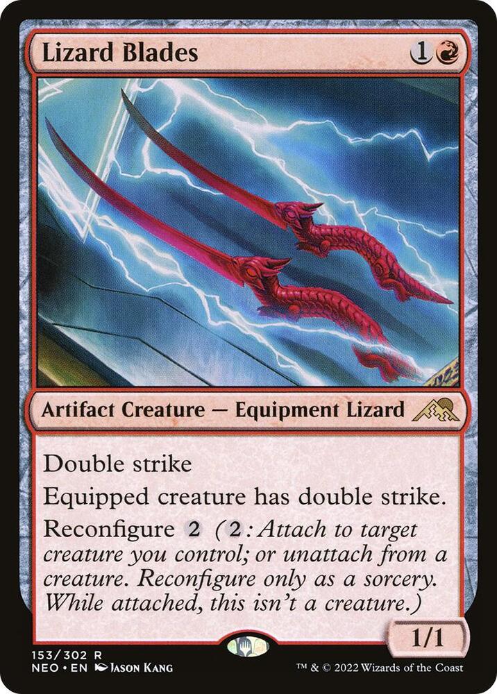Lizard Blades 153 Rare Kamigawa: Neon Dynasty NM/M