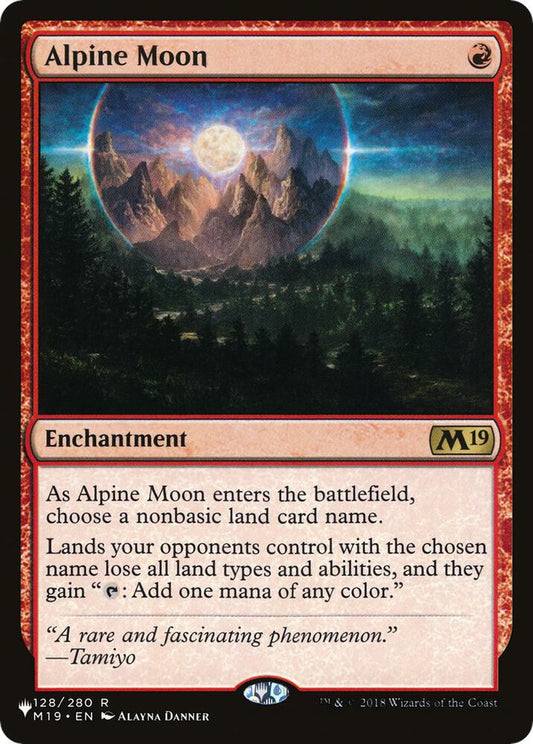 Alpine Moon 128/280 Rare The List Reprints NM/M