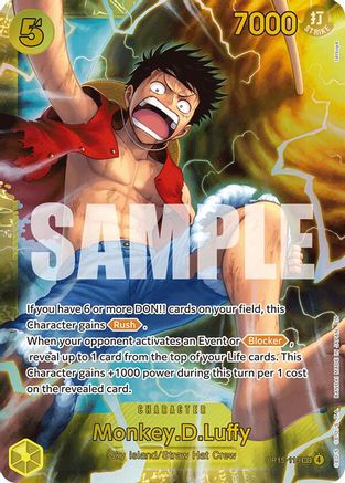 Monkey.D.Luffy OP15-119 Secret Rare Adventure on Kami's Island NM/M