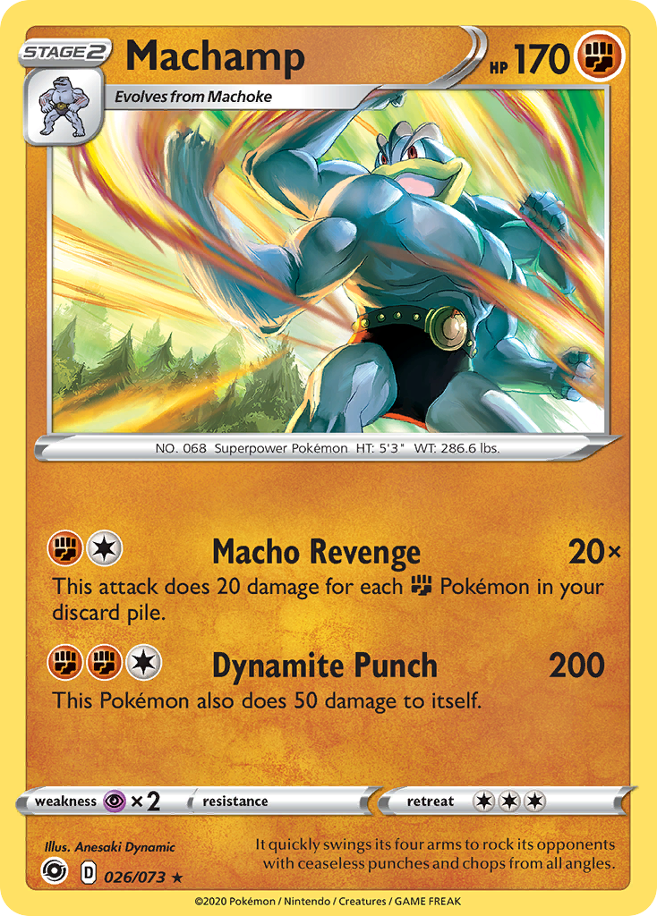 Machamp 026/073 Rare Champion's Path Holo NM/LP