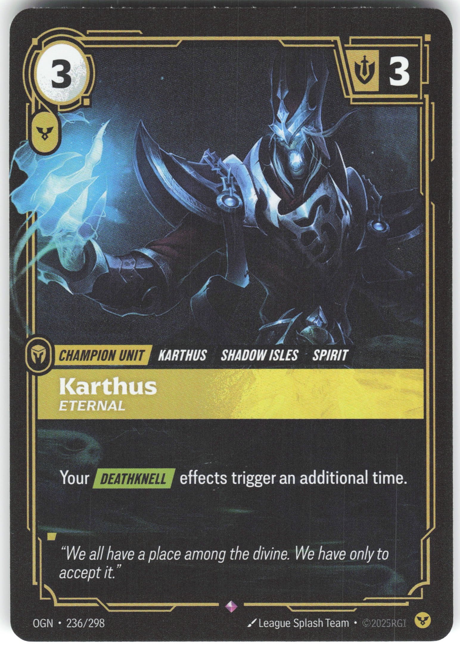 Karthus - Eternal Rare Origins 236/298 NM