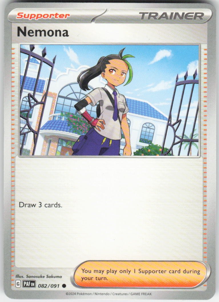 Nemona - Common SV: Paldean Fates 082/091 NM