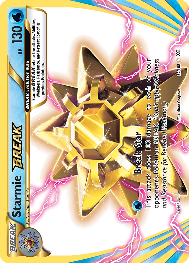 Starmie BREAK 32/108 BREAK Rare Evolutions NM/M