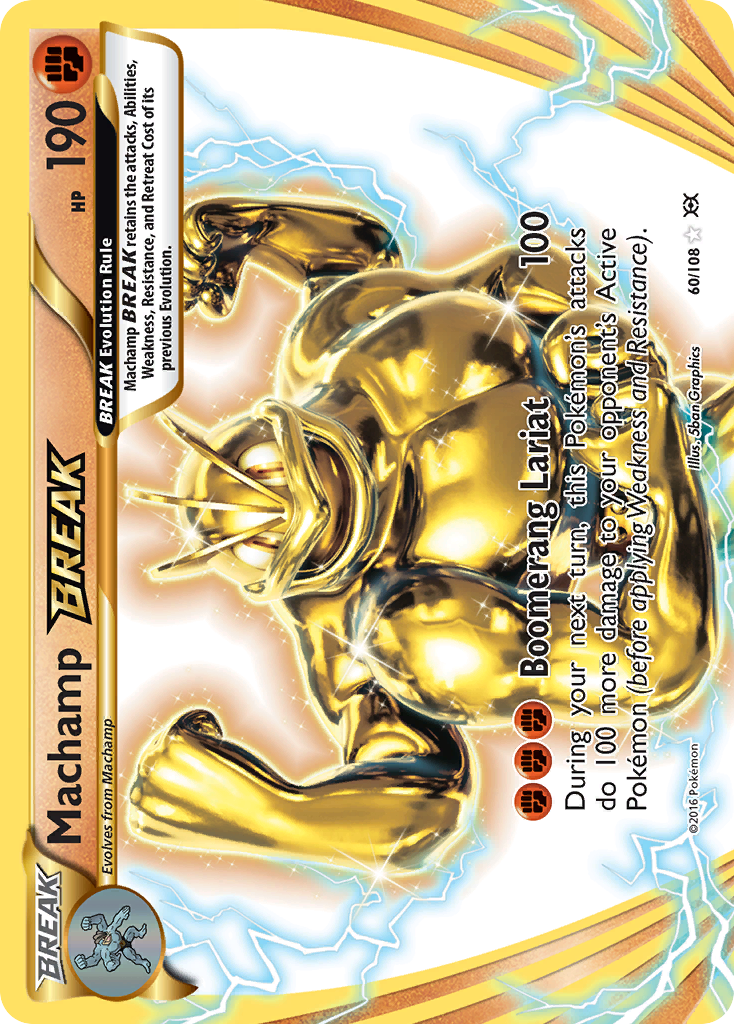 Machamp BREAK 60/108 BREAK Rare Evolutions NM/M