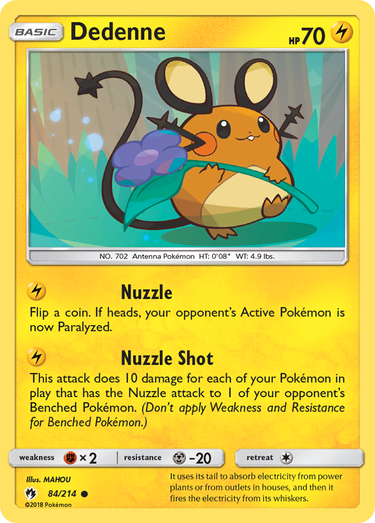 Dedenne 84/214 Common Lost Thunder NM/LP
