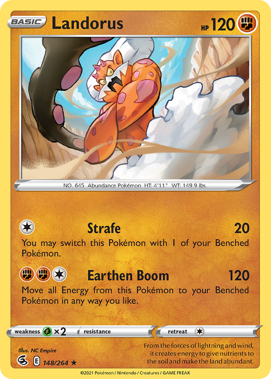 Landorus 148/264 Rare Fusion Strike Holo NM/LP